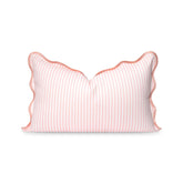 Hofdeco Premium front view blush pink stripes showing coastal appeal and durable finish