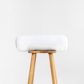 Hofdeco Premium bolster front view showing full shape and crisp edges for stylish seating