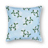 Hofdeco Premium front view baby blue hydrangea cover shows coastal style and easy refresh