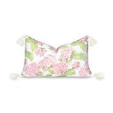 Hofdeco Premium front view showing blush hydrangea print and neat finish for stylish decor