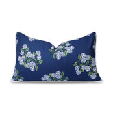 Hofdeco Premium front view navy hydrangea cover showing coastal style and easy decor refresh