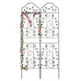 hogardeck arched trellis front view showing elegant support and curb appeal