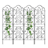 hogardeck front view showing four trellis panels and elegant support benefit