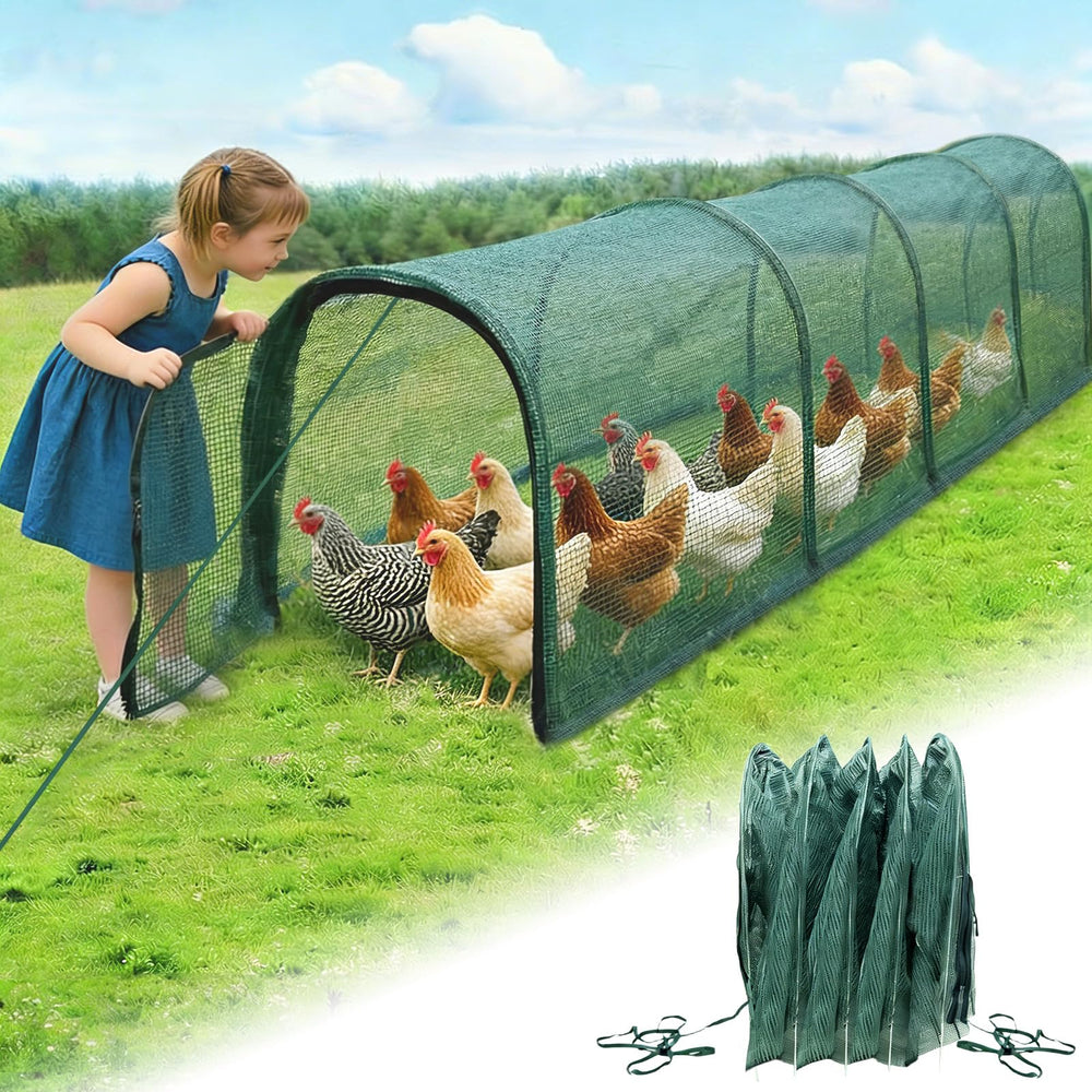 Hogarjal front view of unfolded tunnel showing full length and quick setup benefit