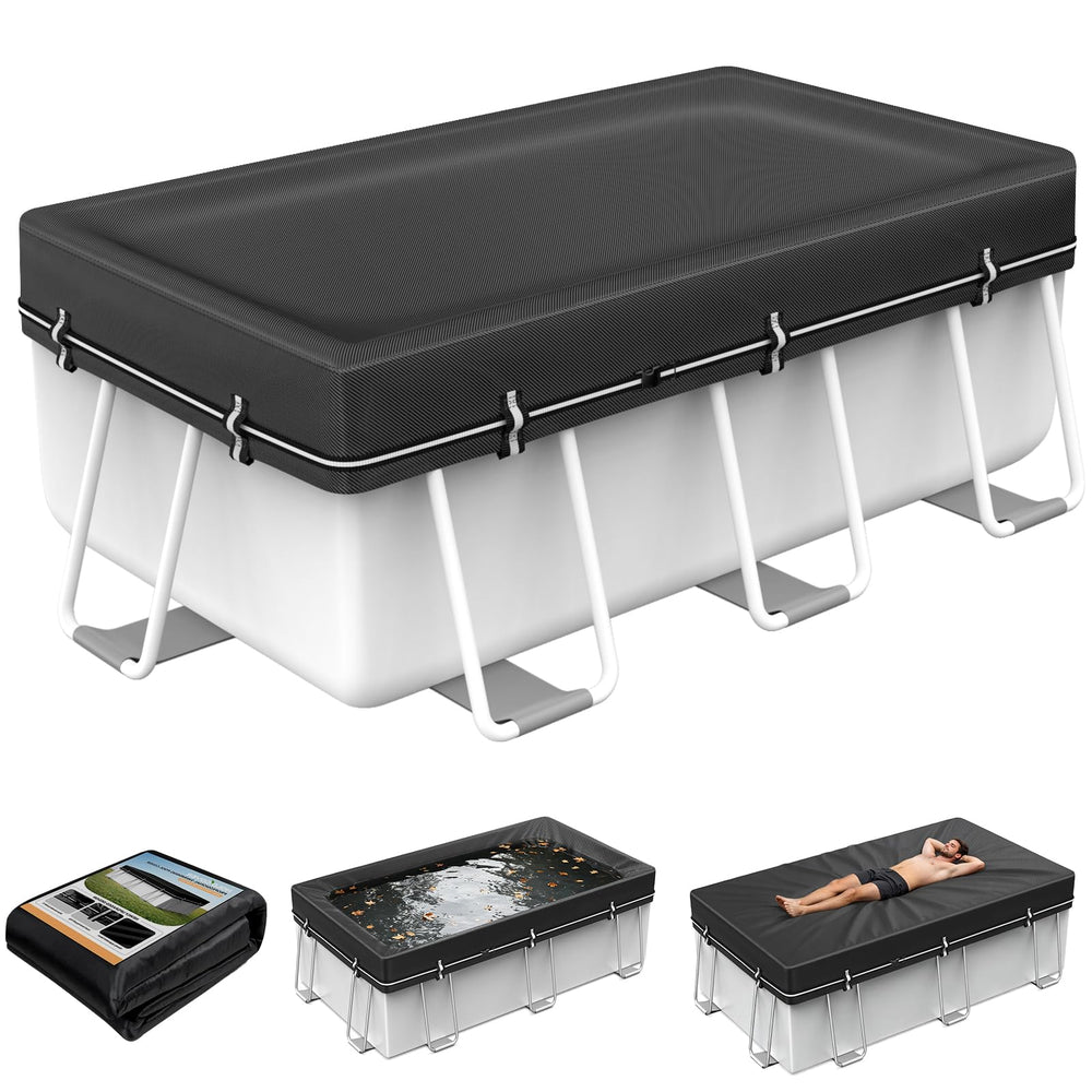 HOLDCOVER front packaging showing fitted 8x14ft cover and benefits