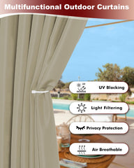 HolidayIdeas grommet detail with 1.6-inch ring for easy hanging and smooth sliding