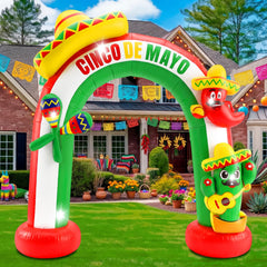 Hollowfly inflatable arch front view bright entrance appeal