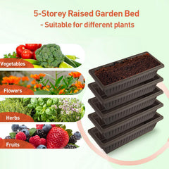 Homdox side profile on a balcony demonstrating efficient vertical planting
