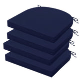 HOMELYSIAN front view of navy blue cushion set showing clean look and quick styling