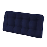 HOMELYSIAN front view navy bench cushion showing full coverage and comfort