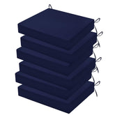 HOMELYSIAN front view of six navy cushions showing coordinated set and comfort