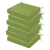 HOMELYSIAN front view of six grass green cushions shows coordinated set and style