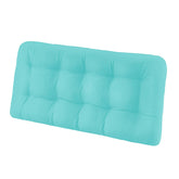 HOMELYSIAN front view teal bench cushion adds comfortable seating
