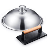 homenote stainless steel dome front view showing wide coverage and fast melting
