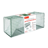 HOMESTEAD 32-inch front view showing full cage and reinforced door for secure captures