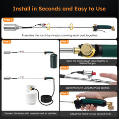 HomeyVenture piezo igniter button detail for one-hand safe starts