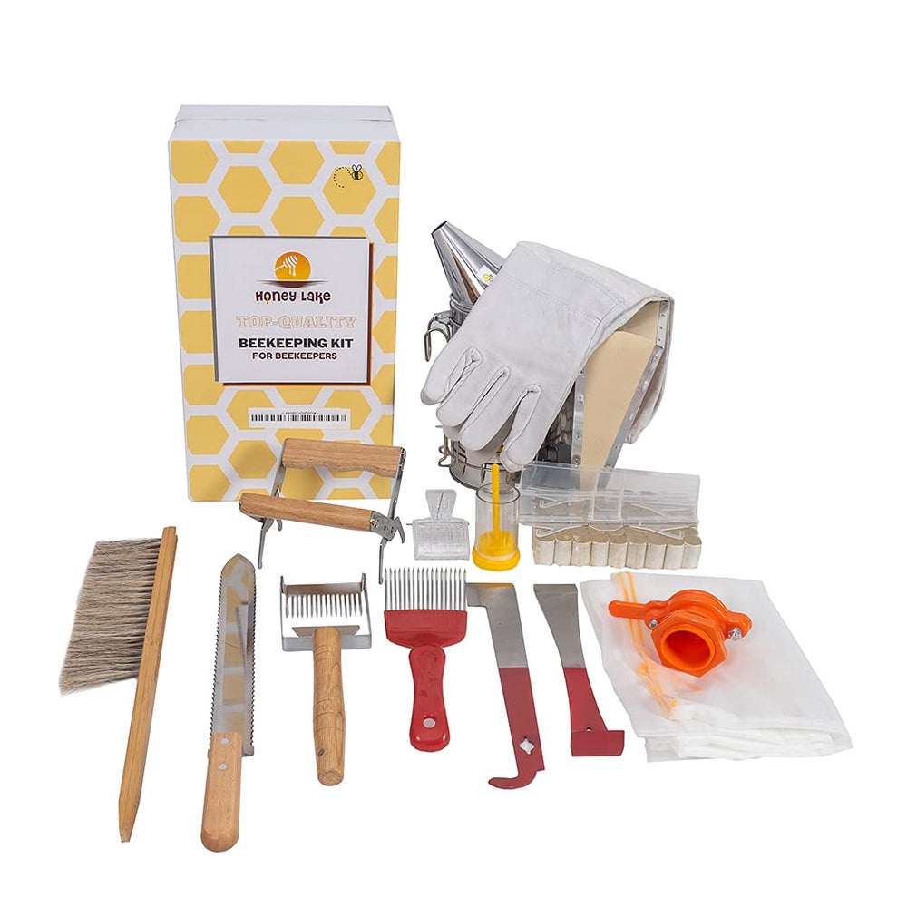 Honey Lake starter kit front view showing tools and benefits for easy setup