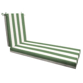 Honeycomb front view of chaise cushion showing clean tailored edges and durable fabric benefit