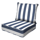 Honeycomb front view of cushion set showing neat fit and durable look