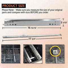 Hongso stainless steel burner close-up showing precise ports and durability