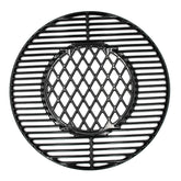 Hongso front view of 21.5-inch grate showing full cooking surface and better searing