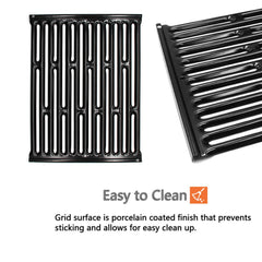 Hongso grates installed in a Weber grill demonstrating proper alignment
