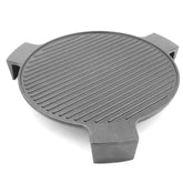 Hongso plate setter front view showing full 18" surface and stable legs for even heat
