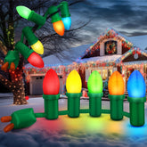 Honoson front view inflatable light bulb showing vibrant colors and curb appeal