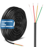 Hoolerry front packaging showing 18/4 100ft cable and easy identification benefit