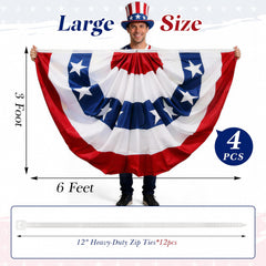 HOOSUN fabric close-up showing vivid red white blue colors and durability