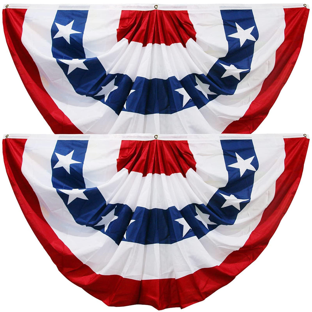 HOOSUN front porch bunting adding patriotic curb appeal