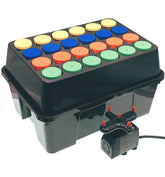 HORTIPOTS front view of 24-site cloner showing compact footprint and dome benefit