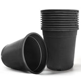 HOSTIC front view of 5 gallon pot showing sturdy design and uniform black finish