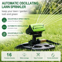 HOSUN detailed nozzle closeup demonstrating precision spray for even coverage and water savings