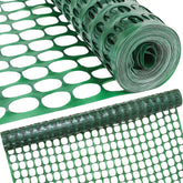 Houseables front view of green mesh roll showing compact packaging and portability