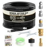 Houseables hydro jetter front packaging showing full kit benefits