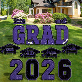 HOVACY front packaging showing purple Class of 2026 signs and stakes for easy setup