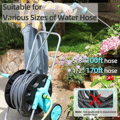 Hozcart drum loaded with hose demonstrating high-capacity storage without kinks