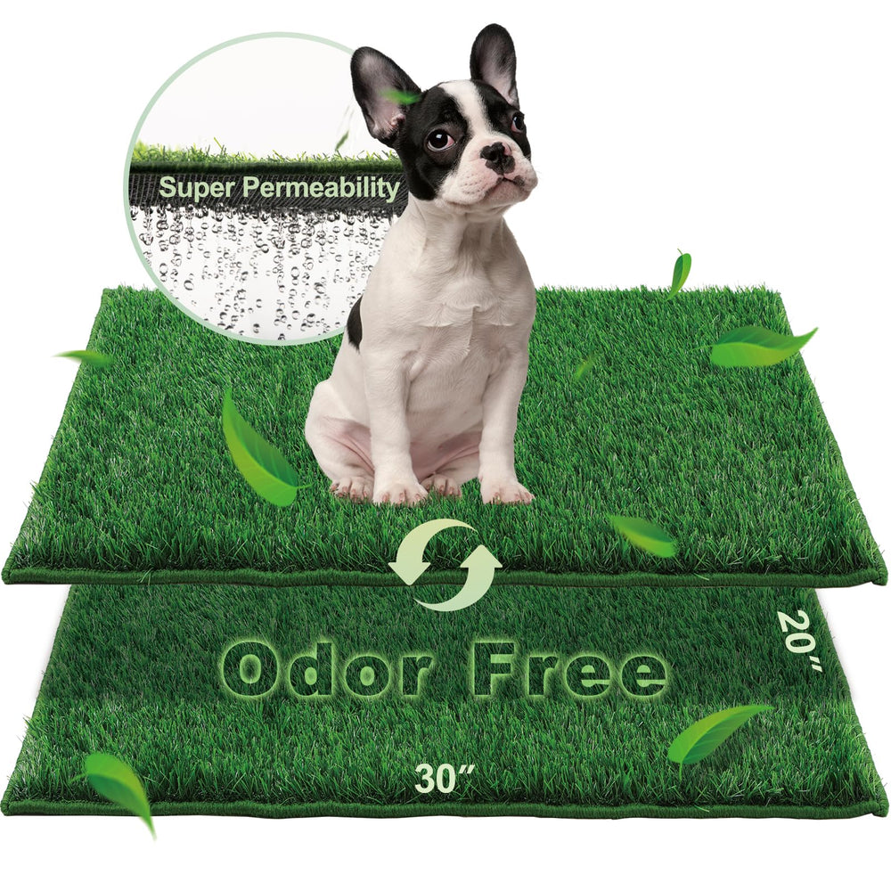 HQ4US 4LEGS front packaging showing reusable grass pads and benefits