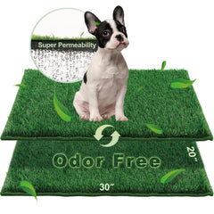 HQ4US 4LEGS front packaging showing reusable grass pads and benefits