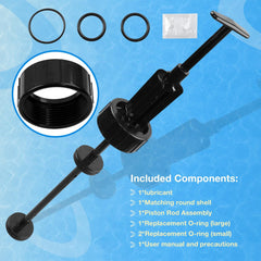 HQPASFY piston shaft next to ruler for scale and easy part identification benefit
