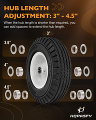 HQPASFY kit components including bearing sleeves and nylon and steel spacers for fitment