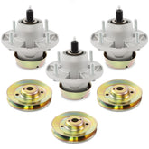 HQPASFY front view of three spindle assemblies showing complete kit and fit