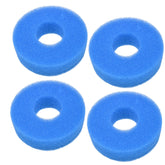 HQRP foam front view showing 4-pack replacement pads and fit for quick swap