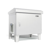 HQUA galvanized cabinet front view showing durable weatherproof protection