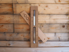 Home Sauna Experience angled side profile highlighting cedar grain and box silhouette