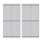 Htanch front view of two 15-inch replacement grates showing fit and finish benefits