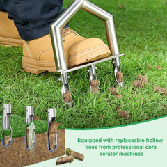 hugeneroy assembled aerator next to measuring tape showing full length for correct reach