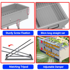 Huipla foldable stand and side handles, quick setup and portable carrying benefit