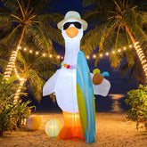 Hungdao inflatable goose front view showing full 6 ft decoration and bright colors